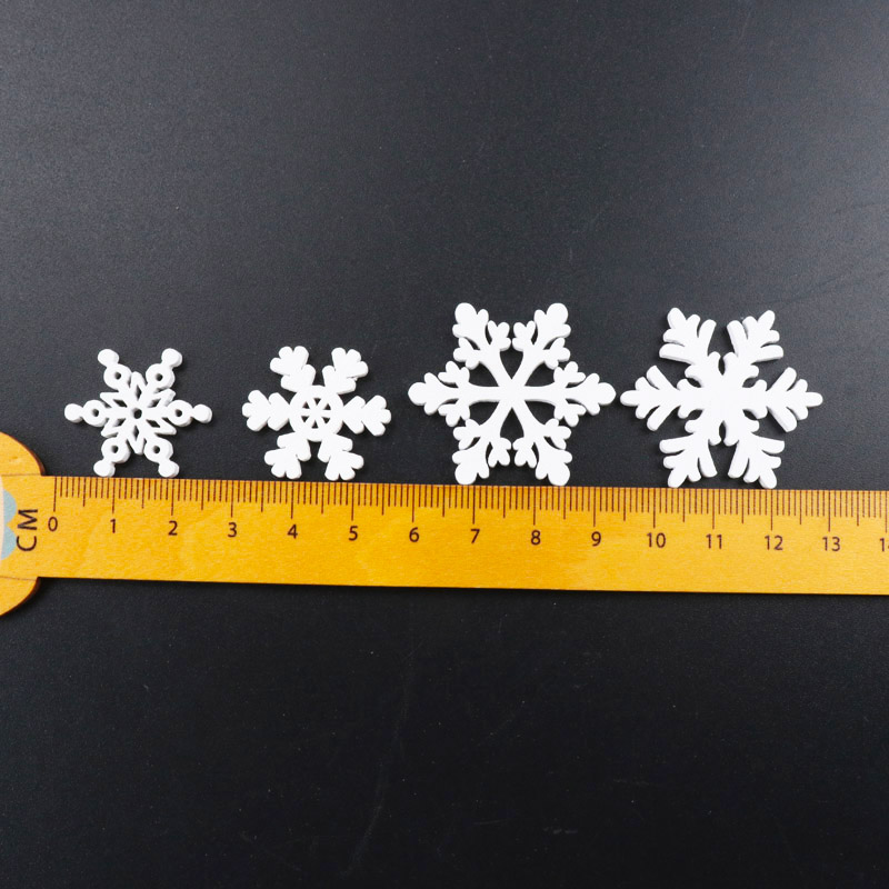 20Pcs Wooden Christmas Snowfla - огляд і ціна Christmas Craft Embellishment