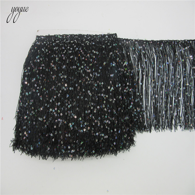 YOYUE 1Yard 20CM Long Polyeste - огляд і ціна Beaded Trim Fringe