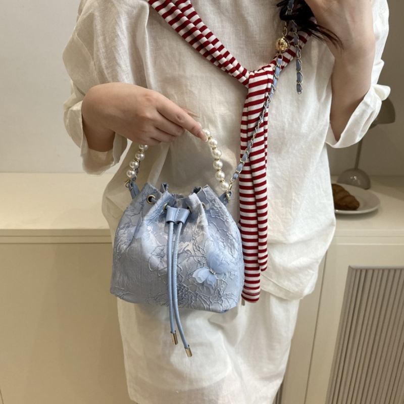 Elegant Lace Drawstring Handba - огляд і ціна Beaded Trim Fringe