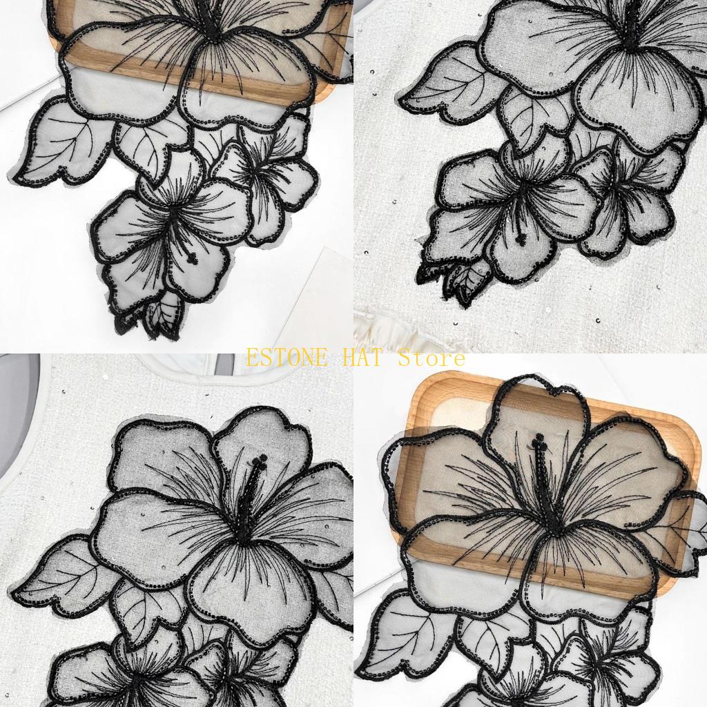 49MF Eye-Catching Flower Tulle - огляд і ціна Applique Patch Flower