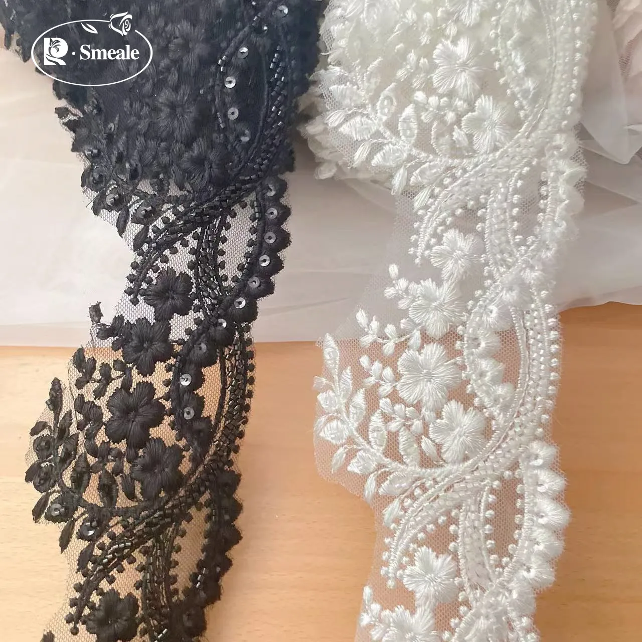 High Quality Beaded Lace Trim  - огляд і ціна Beaded Trim Fringe