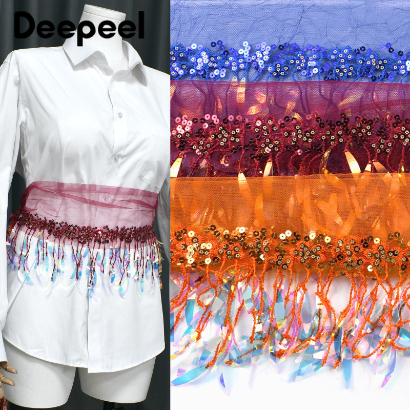 2/5/10Yards 15cm Sequins Bead  - огляд і ціна Beaded Trim Fringe